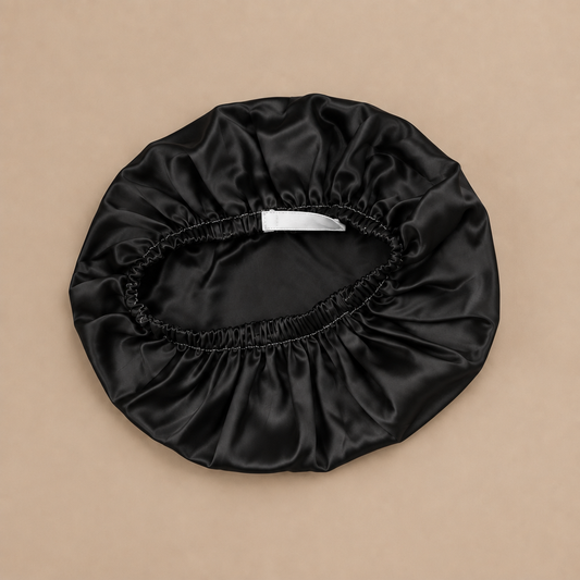 VietLua Seiden-Bonnet (Schwarz)